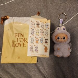Pop Mart The Monsters, Pin For Love Series, # E- Plush Keychain